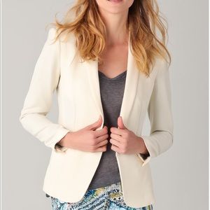 Rag and bone ivory crepe sliver tuxedo blazer 2 xs
